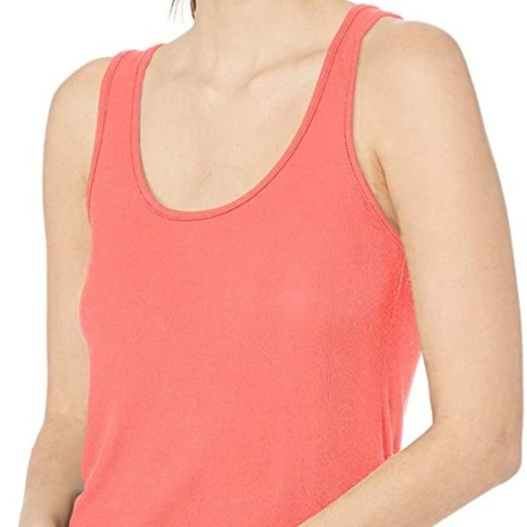 Splendid  Scoop Rib Tank Top Carmine Red - Picture 1 of 2